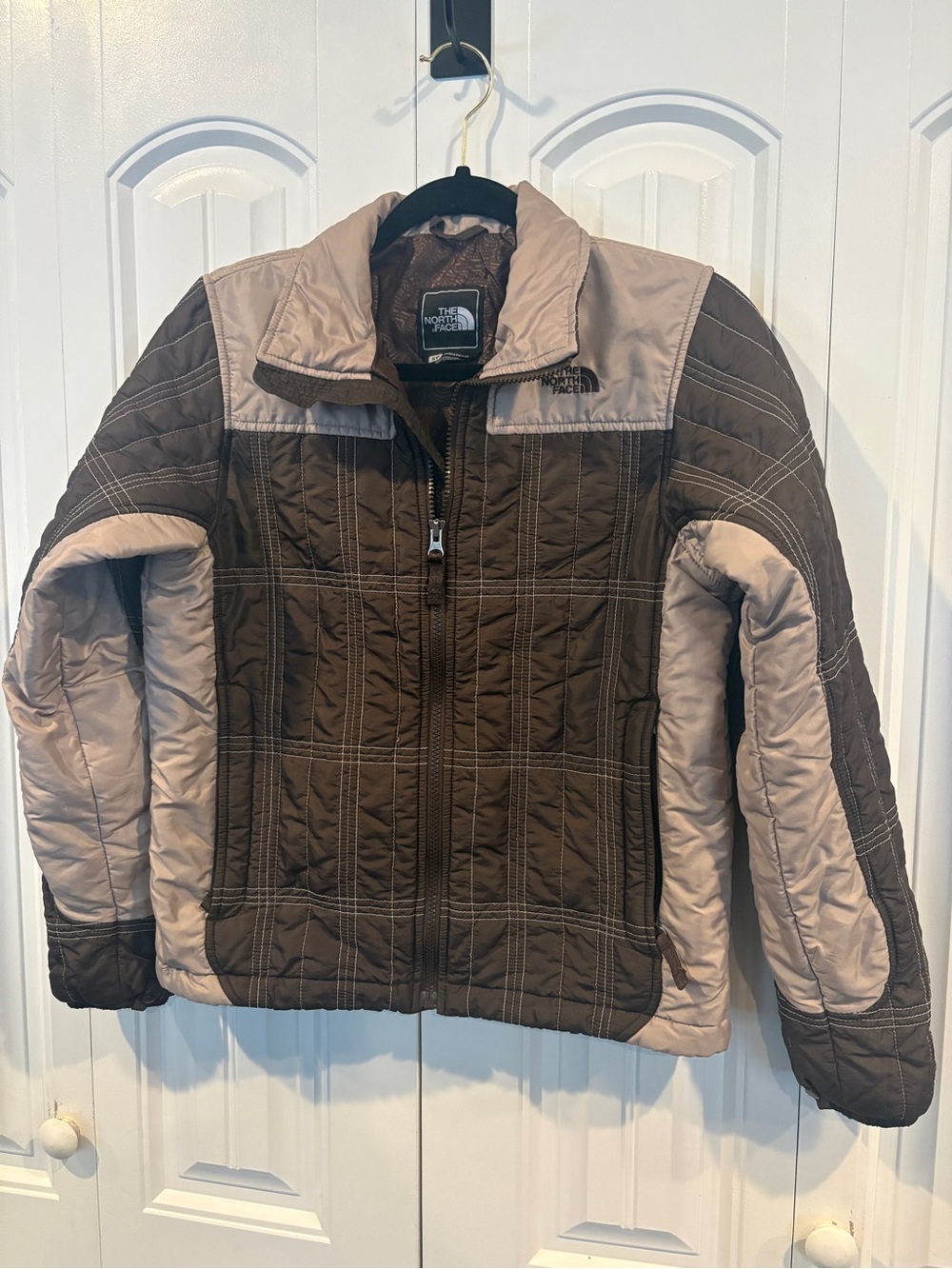 The north face brown and tan jacket size small